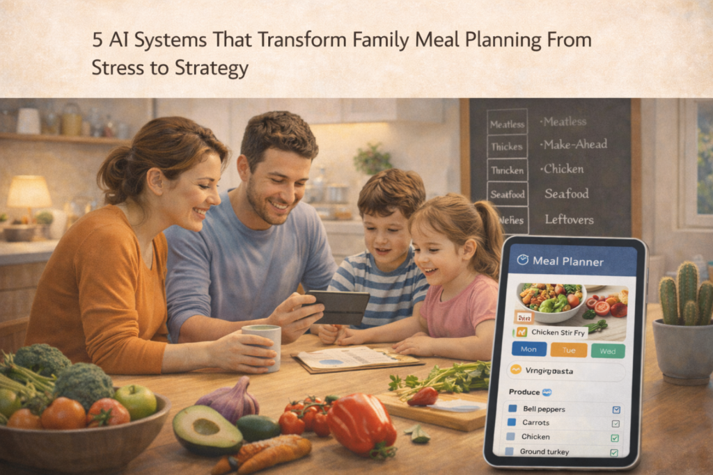 Family planning meals with AI assistance